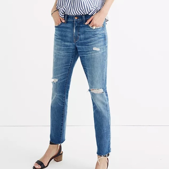 Madewell Denim - Madewell The Slim Boyjean Raw Hem Edition 26